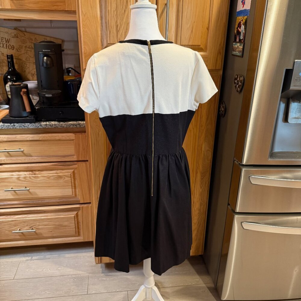 kate spade new york Gable Dress 14‎ Black/Ivory Fit & Flare EUC - Picture 3 of 14